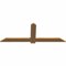 Ekena Millwork Eugene Smooth Timber Gable Bracket, Western Red Cedar, 72"W x 27"H x 1 1/2"D x 5 1/2"F, 9/12 Pitch GBW072X27X0206EUG00SWR - alternate 2